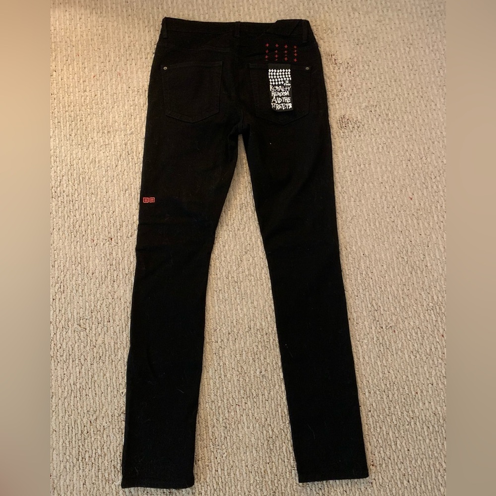 Ksubi Black Skinny Jeans Distressed Style